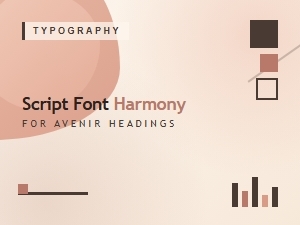 Avenir Headings with Script Font Harmony