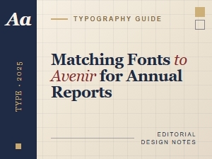 Professional Font Pairings for Annual Reports
